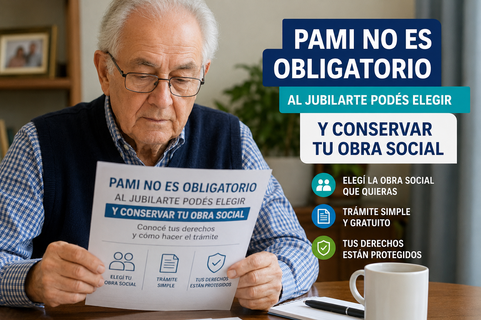 El PAMI no es obligatorio al jubilarte: cómo conservar tu obra social