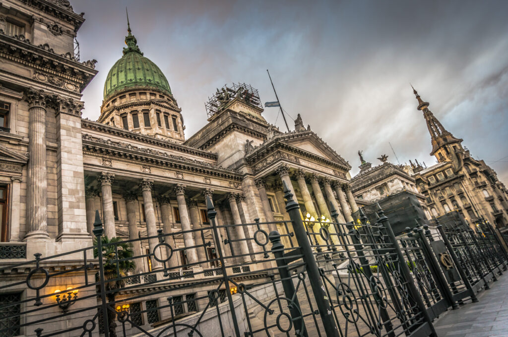 Fachada del Congreso de la Nación Argentina - proyecto de ley anti-ludopatía apuestas online