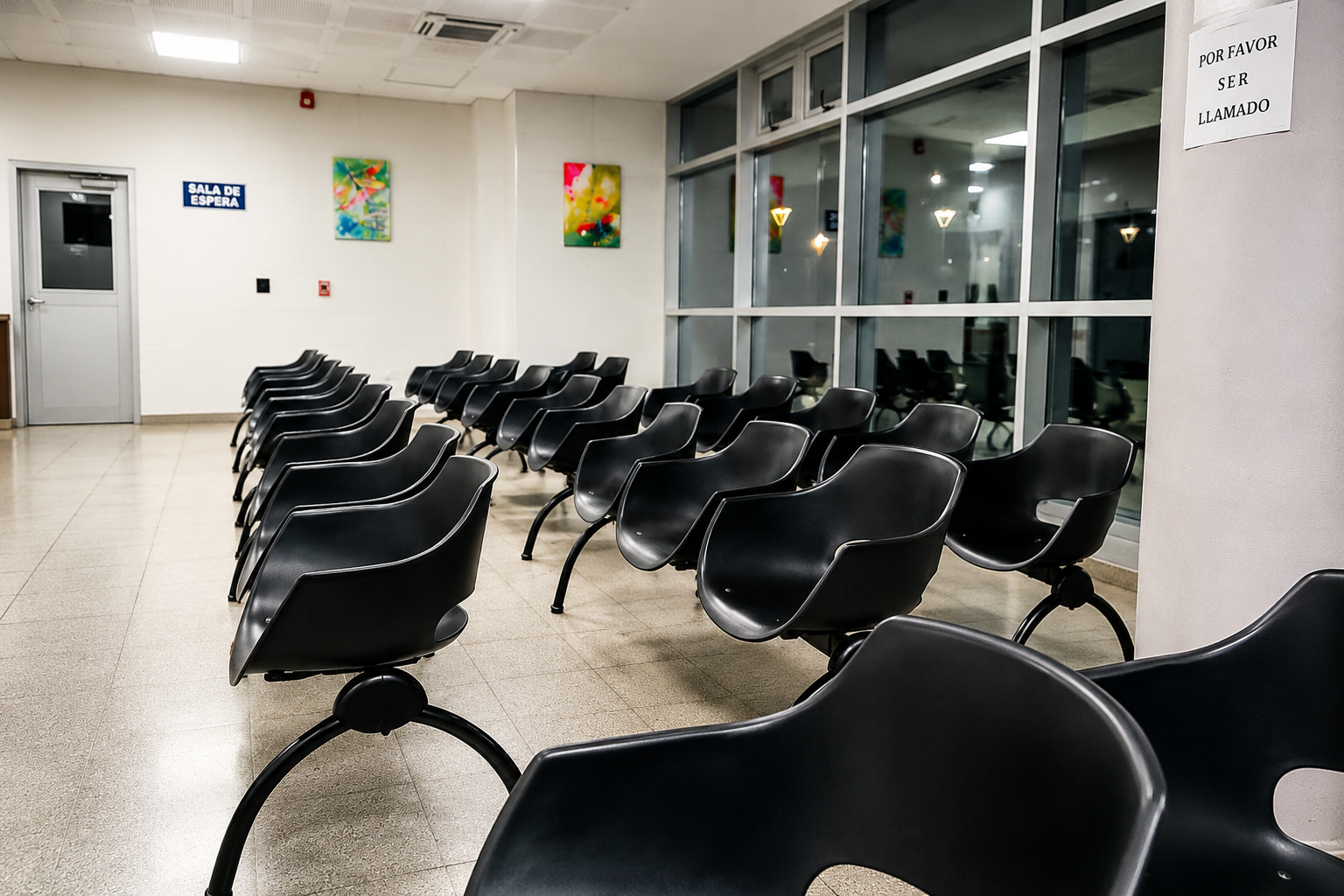 Hospital Central: te dejan esperar afuera con frío polar y las sillas vacías adentro, ¿es legal?