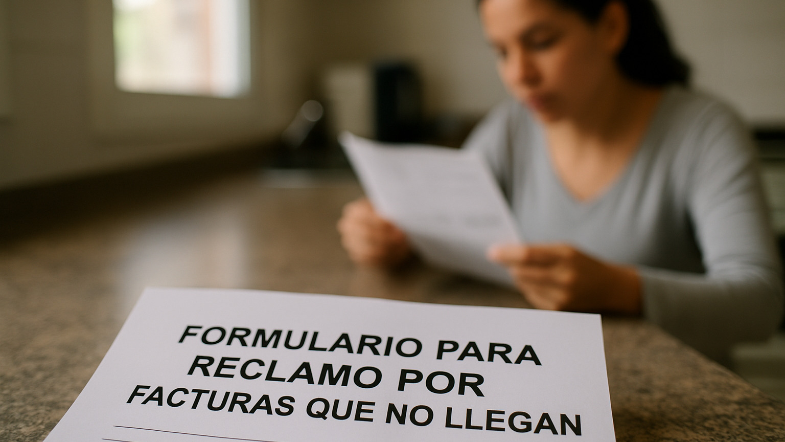 Formulario para Reclamar por Facturas que «no llegan»