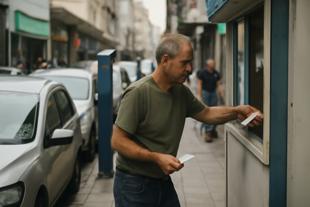 Estacionamiento medido en el centro