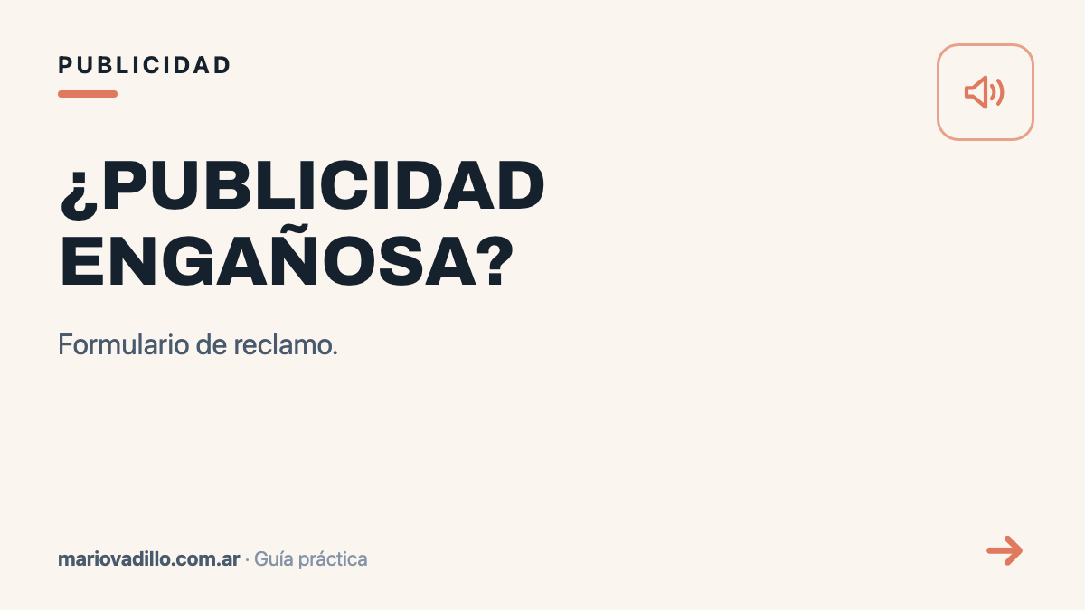 ¿Publicidad engañosa?